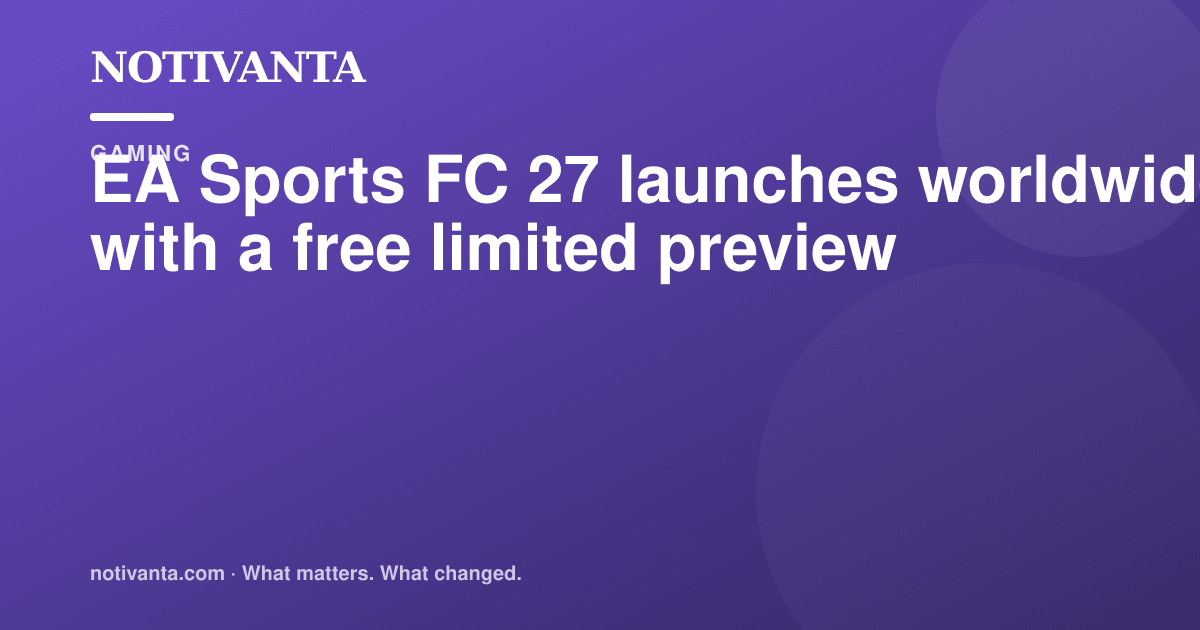 EA Sports FC 27 launches worldwide share graphic