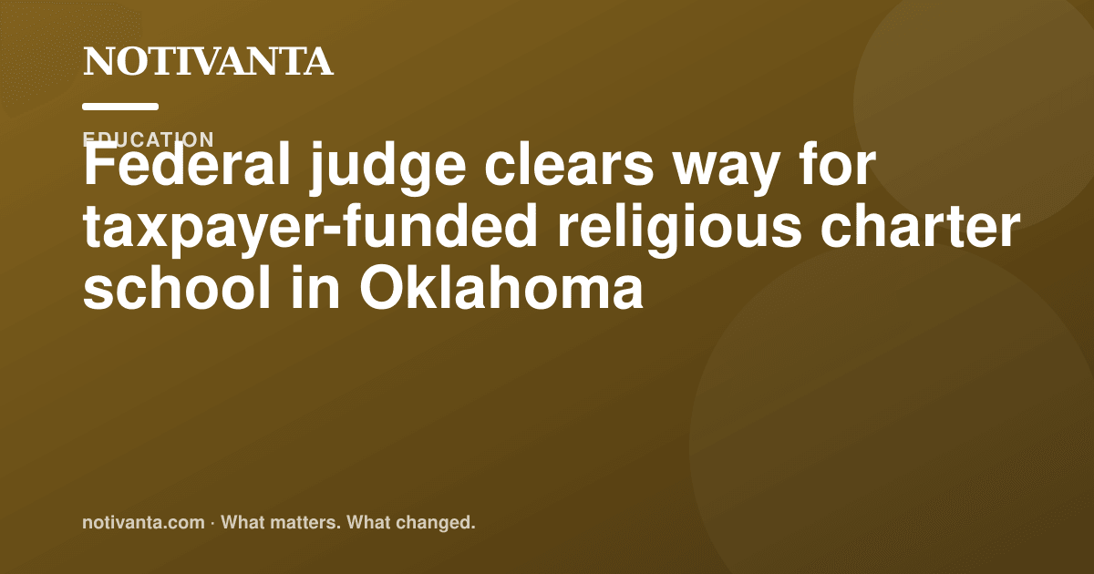 Oklahoma religious charter-school case advances share graphic